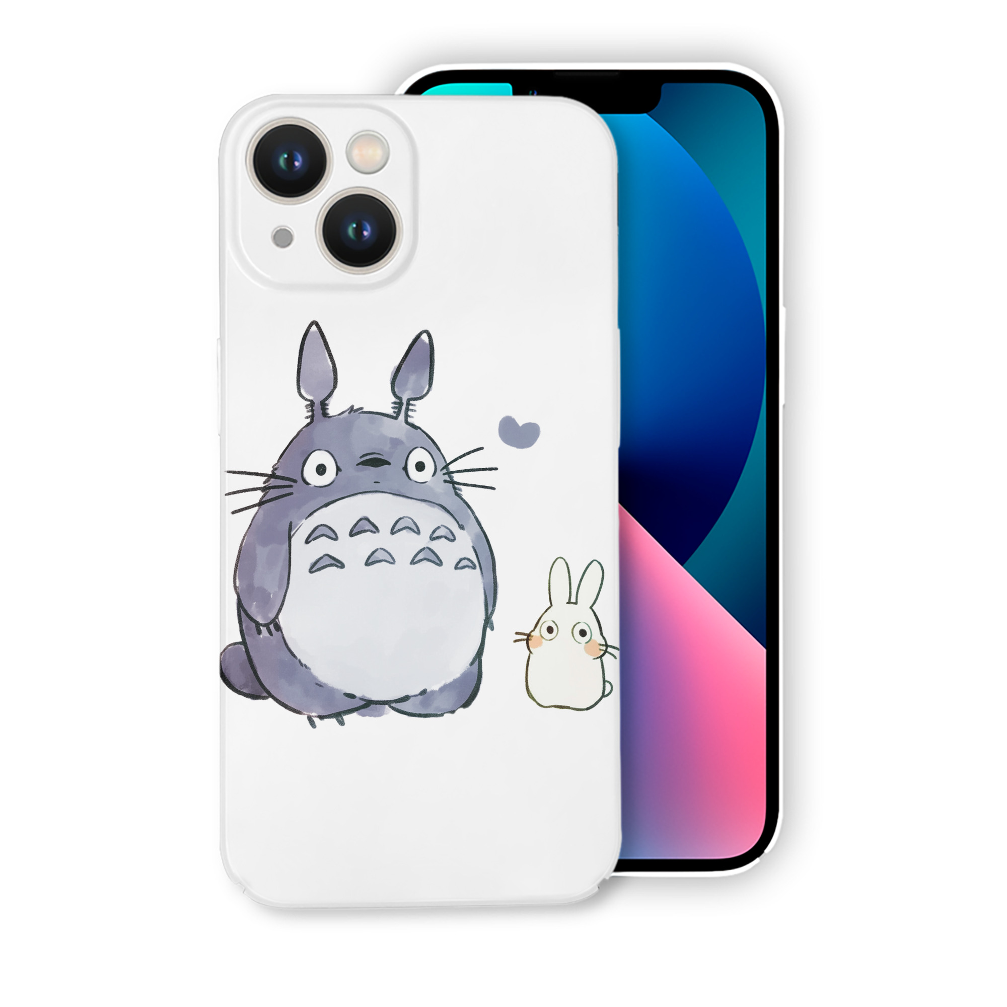 （画像用） となりのトトロ 草壁メイ 草壁サツキ My Neighbor Totoro Satsuki Kusakabe Mei Kusakabe 【iPhone 14シリーズ対応】ハードケース